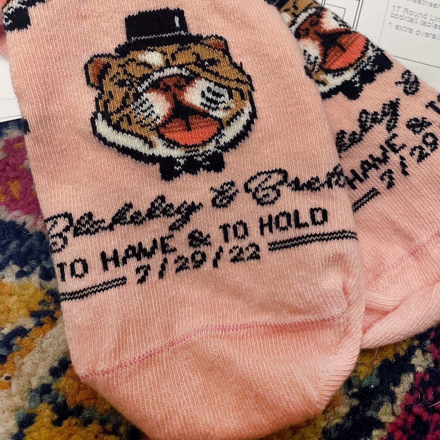Custom Wedding Socks – (Deposit, Get Designs)